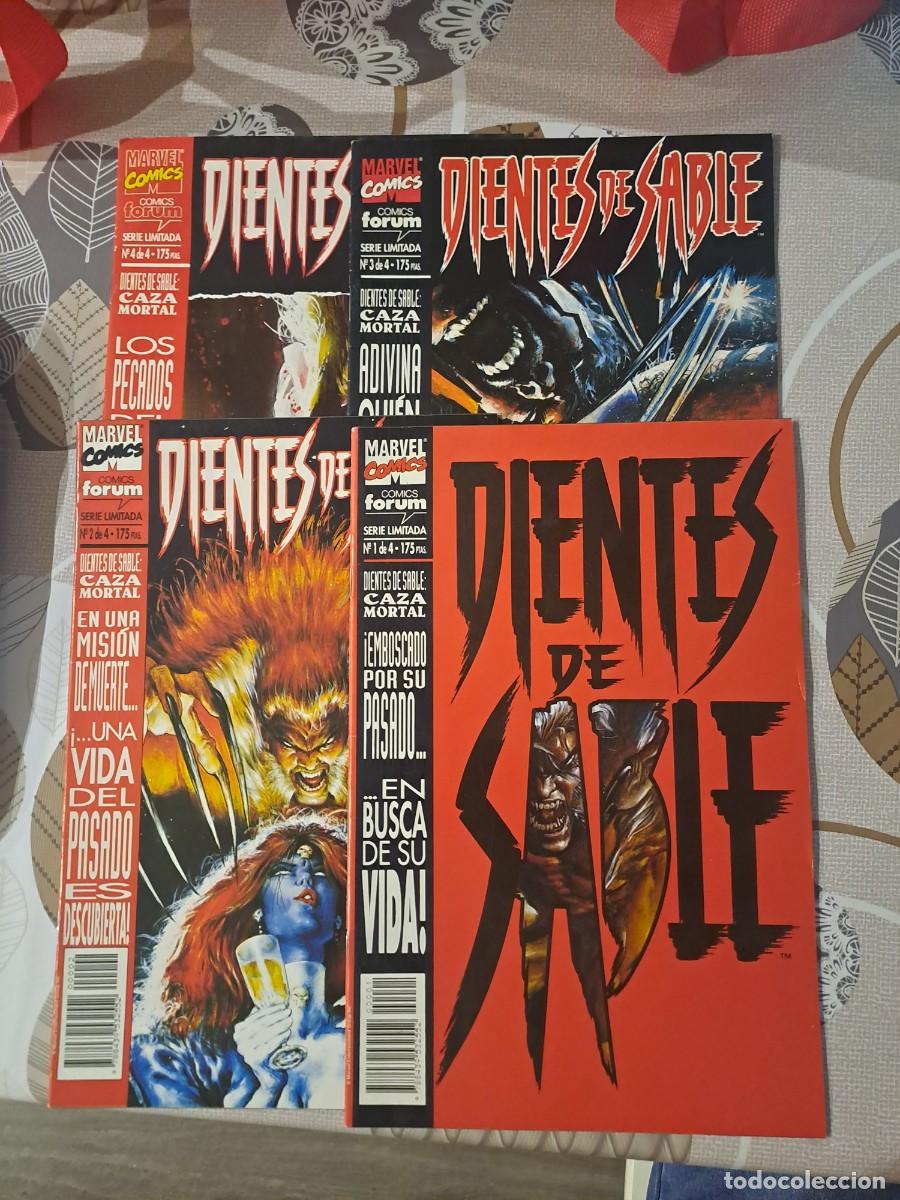 C&oacute;mics: Dientes de sable completa 4 n&uacute;meros, F&oacute;rum en muy buen estado Bolsa DA