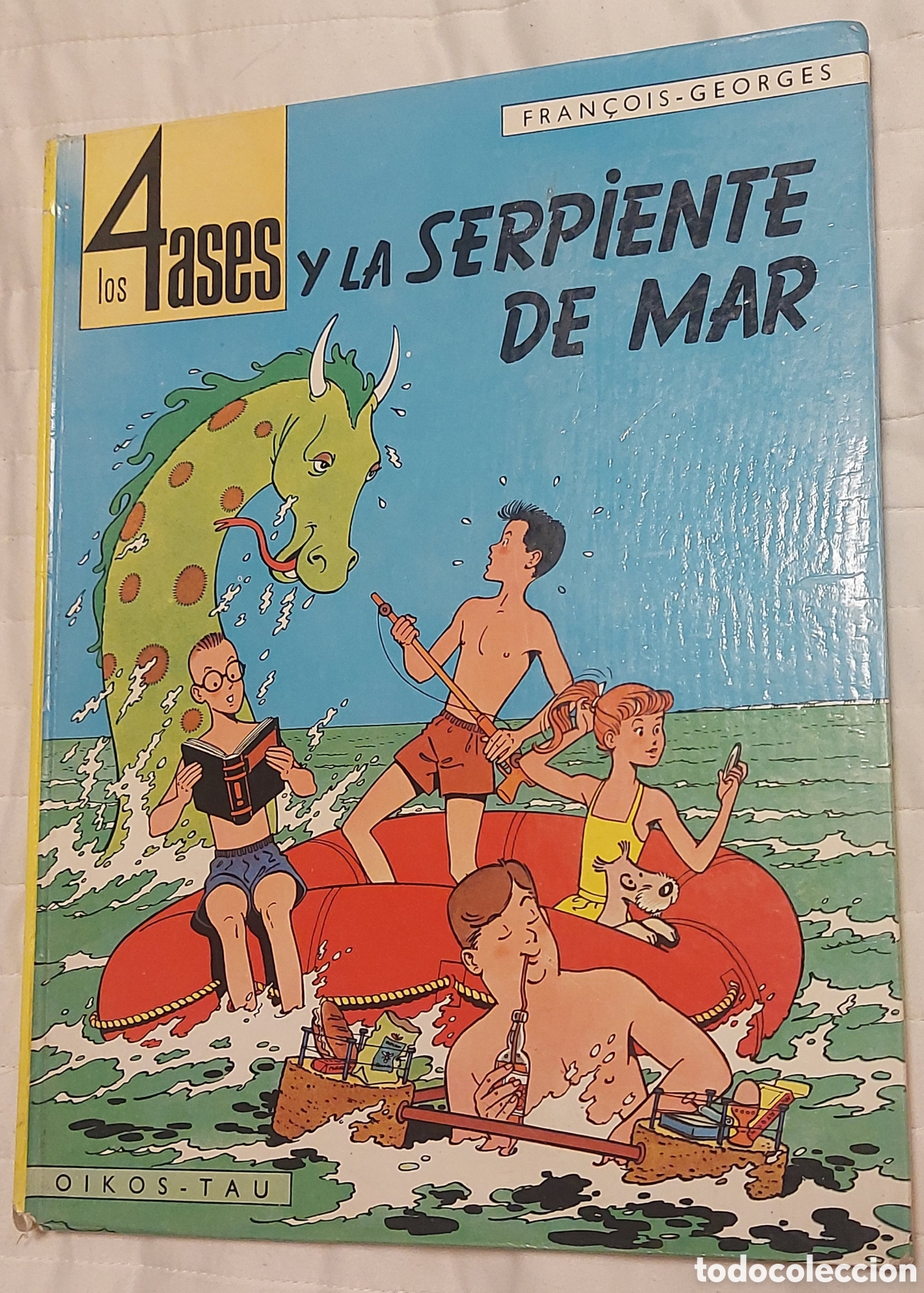 C&oacute;mics: LOS 4 ASES Y LA SERPIENTE DE MAR , 1&ordf; EDICI&Oacute;N , A&Ntilde;O 1968 , EDITORIAL OIKOS-TAU