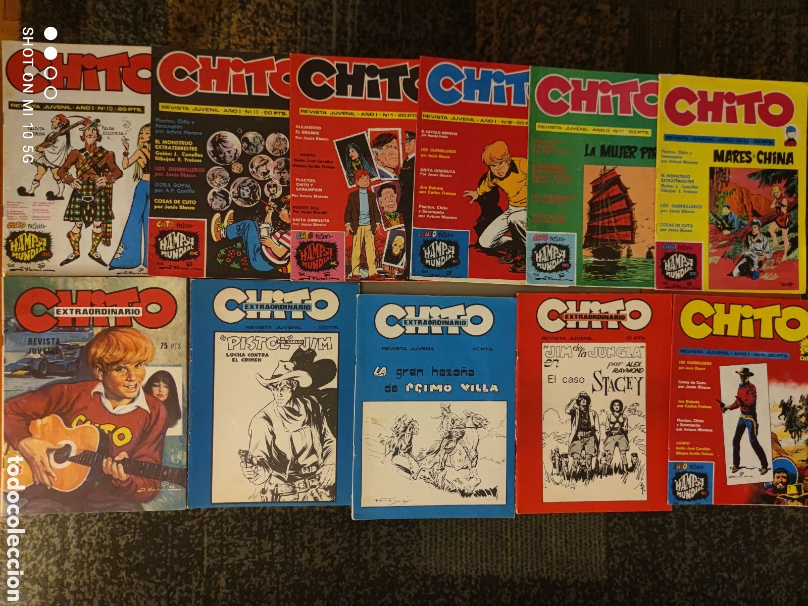 C&oacute;mics: Lote 11 Comics Revista Juvenil CHITO (1974) - Foto 1