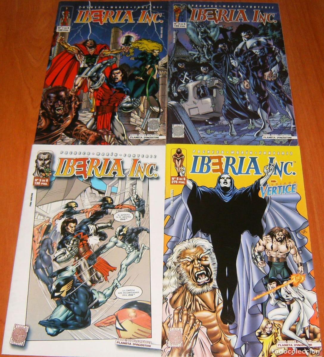 C&oacute;mics: IBERIA INC. 1 3 5 6 ( de 6 ) . FORUM . LOTE DE 4 N&Uacute;MEROS . PACHECO, MARIN y FONTERIZ