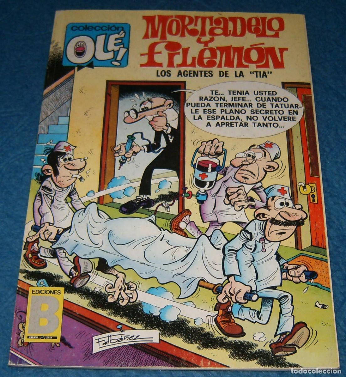 C&oacute;mics: MORTADELO y FILEMON Ediciones B, N&ordm; 223 &rdquo; LOS AGENTES DE LA T.I.A. &rdquo;, Tapa BLANDA