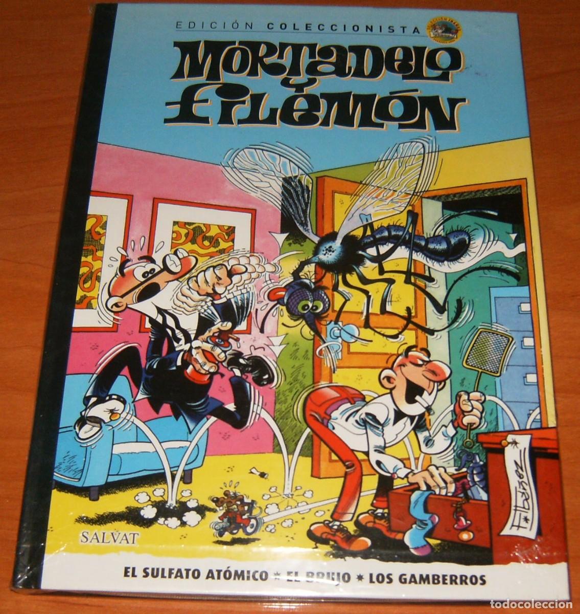 C&oacute;mics: MORTADELO y FILEMON Ediciones B N&ordm; 5 EL SULFATO ATOMICO EL BRUJO LOS GAMBERROS Edici&oacute;n COLECCIONISTA