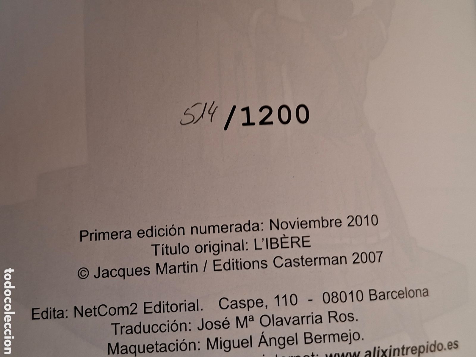 C&oacute;mics: ALIX, EL &Iacute;BERO (primera edici&oacute;n numerada 514/1200) - Foto 4