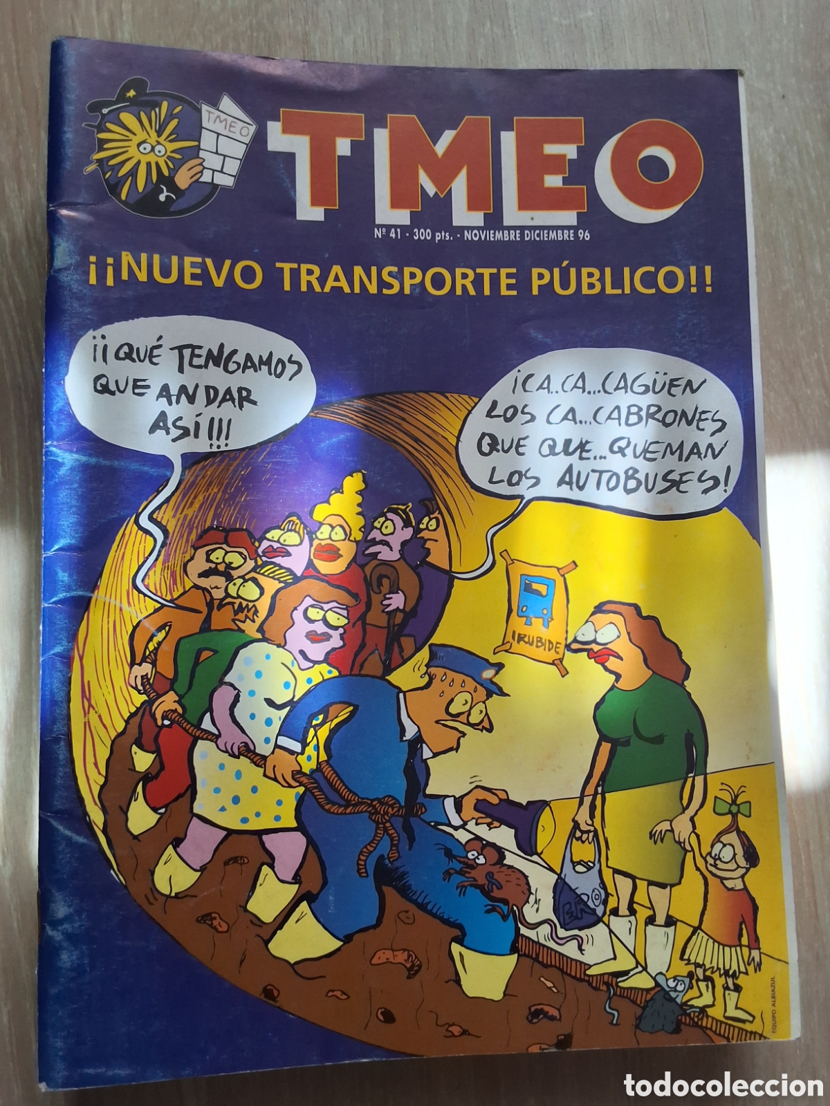 C&oacute;mics: Tmeo comic n&uacute;mero 41 a&ntilde;o 1996/11 transporte p&uacute;blico