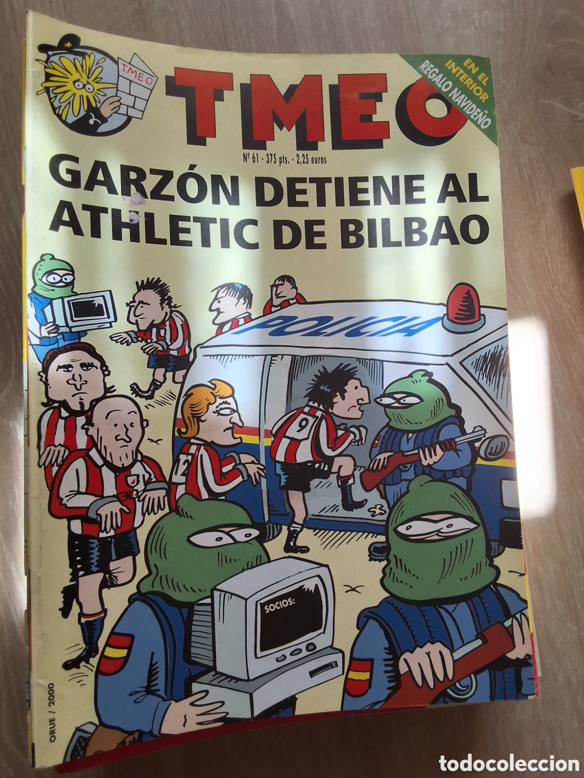 C&oacute;mics: Tmeo comic n&uacute;mero 61 a&ntilde;o 2000/12 Garz&oacute;n detiene al athletic Bilbao