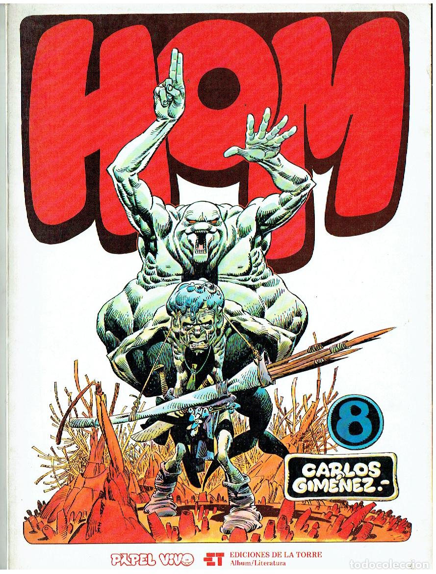 C&oacute;mics: PAPEL VIVO. N&ordm; 8. HOM. CARLOS JIMENEZ. ED DE LA TORRE. 1&ordf; EDC, 1979. (B/61. RUM)