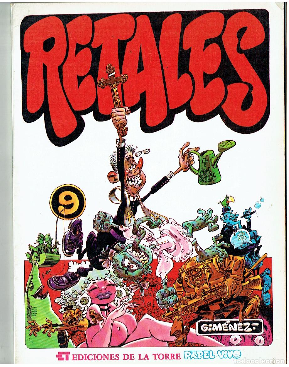 C&oacute;mics: PAPEL VIVO. N&ordm; 9. RETALES. C. JIMENEZ. ED DE LA TORRE. 1&ordf; EDC, 1979. (B/61. RUM)