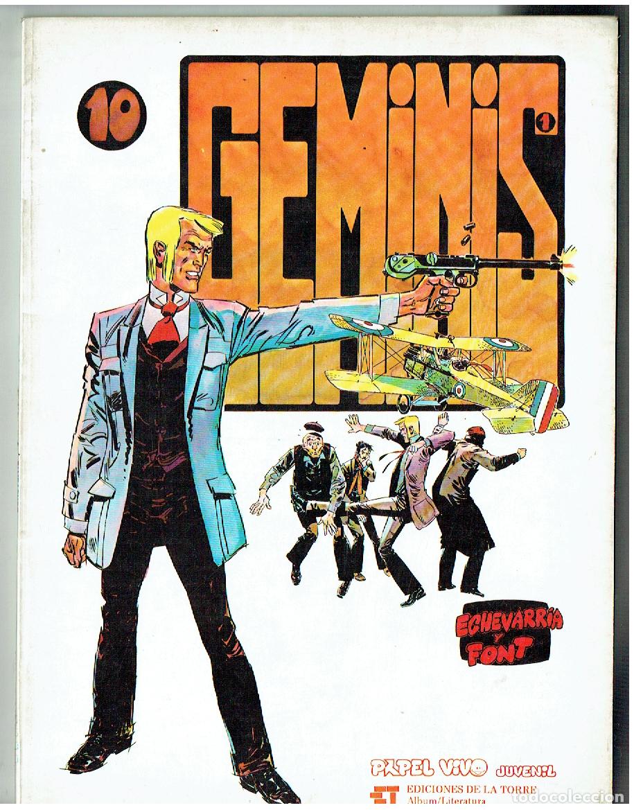 C&oacute;mics: PAPEL VIVO. N&ordm; 10. GEMINIS. ECHEVARRIA Y FONT, ED DE LA TORRE. 1&ordf; EDC, 1979. (B/61. RUM)
