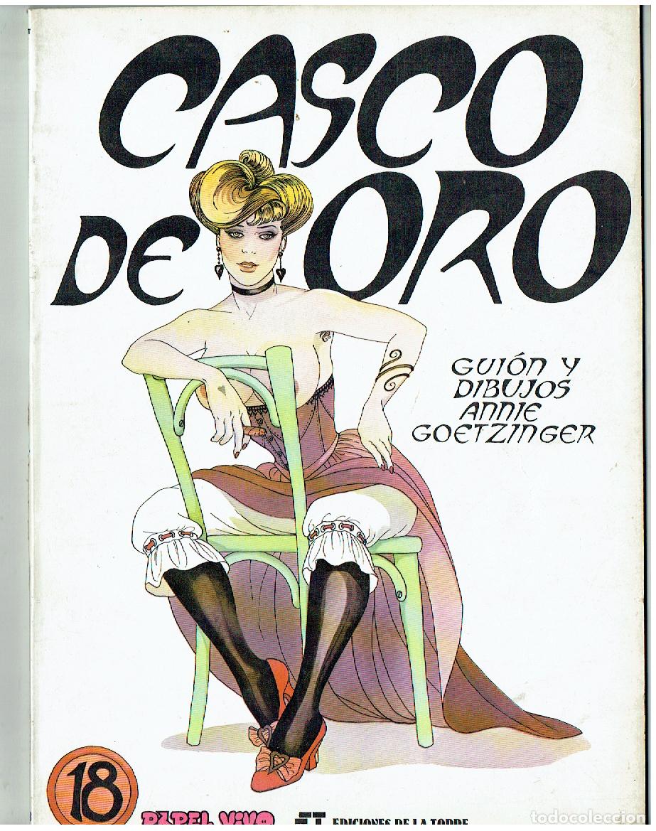 C&oacute;mics: PAPEL VIVO. N&ordm; 18. CASCO DE ORO. ANNIE GOETZINGER. ED DE LA TORRE. 1&ordf; EDC, 1980. (B/61. RUM)