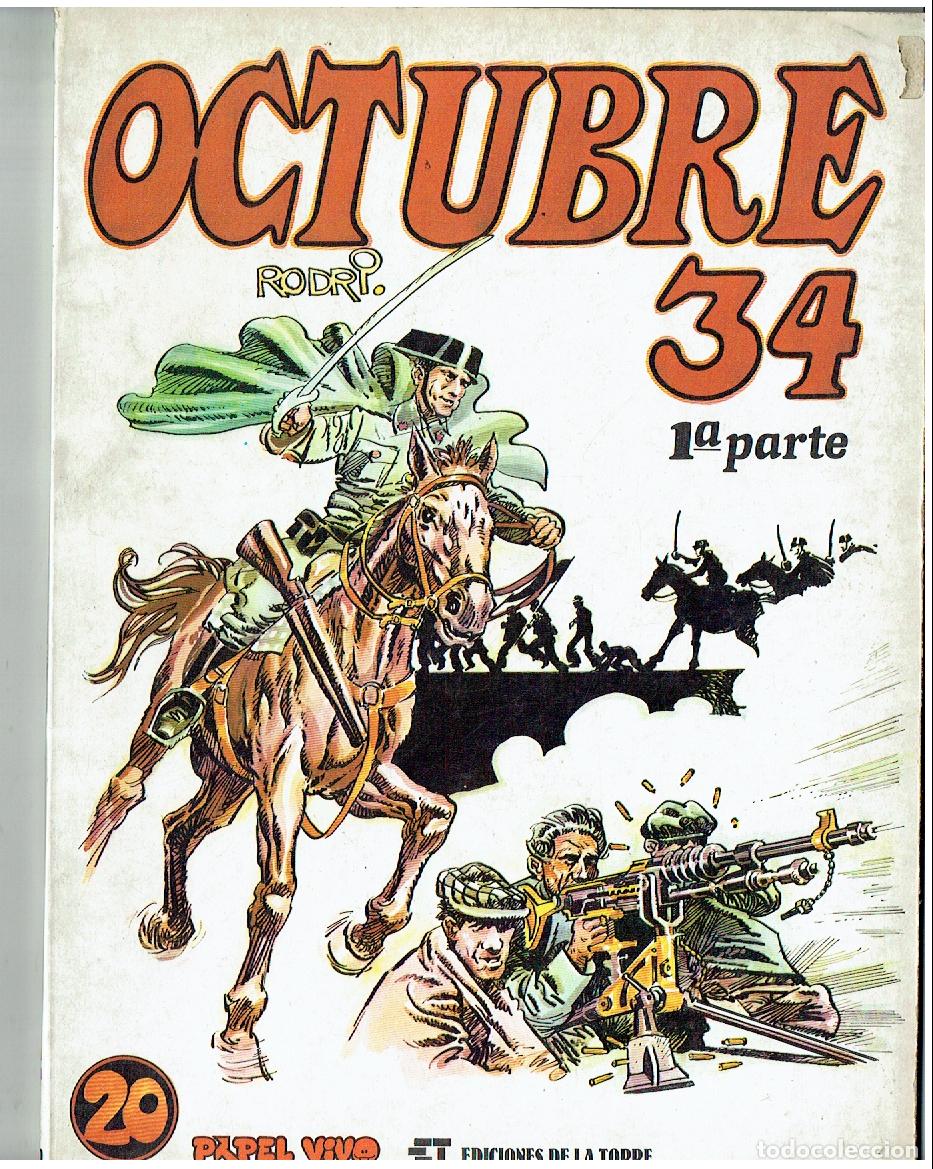 C&oacute;mics: PAPEL VIVO. N&ordm; 20. OCTUBRE, 34. 1&ordf; PARTE. RODRI. ED DE LA TORRE. 1&ordf; EDC, 1980. (B/61. RUM)
