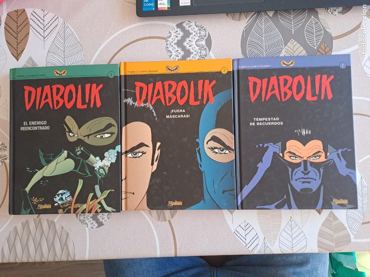 C&oacute;mics: Diabolik completa 3 n&uacute;meros, Kraken en muy buen estado Bolsa DA