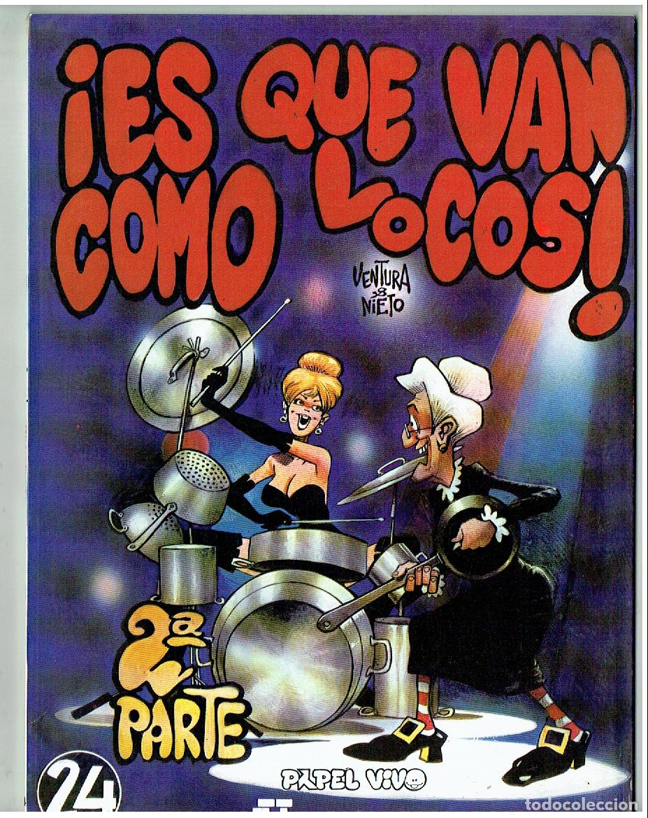 C&oacute;mics: PAPEL VIVO. N&ordm; 24. &iexcl;ES QUE VAN COMO LOCOS!. VENTURA &NIETO.ED DE LA TORRE. 1&ordf; EDC, 1982. (B/61. RUM)