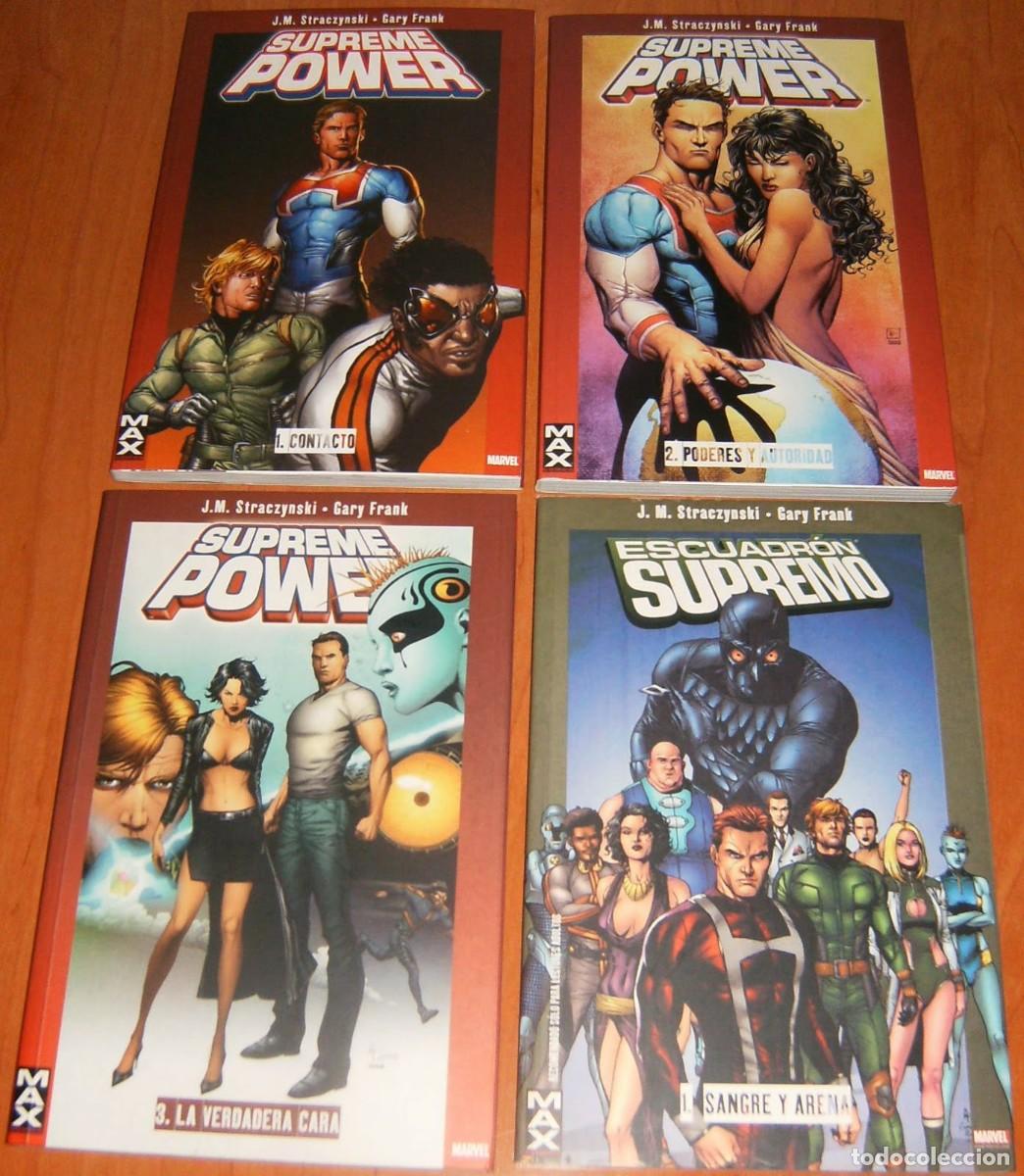 C&oacute;mics: SUPREME POWER 1 2 3 COMPLETA + ESCUADR&Oacute;N SUPREMO 1 . OBRA COMPLETA EN 4 TOMOS . PANINI