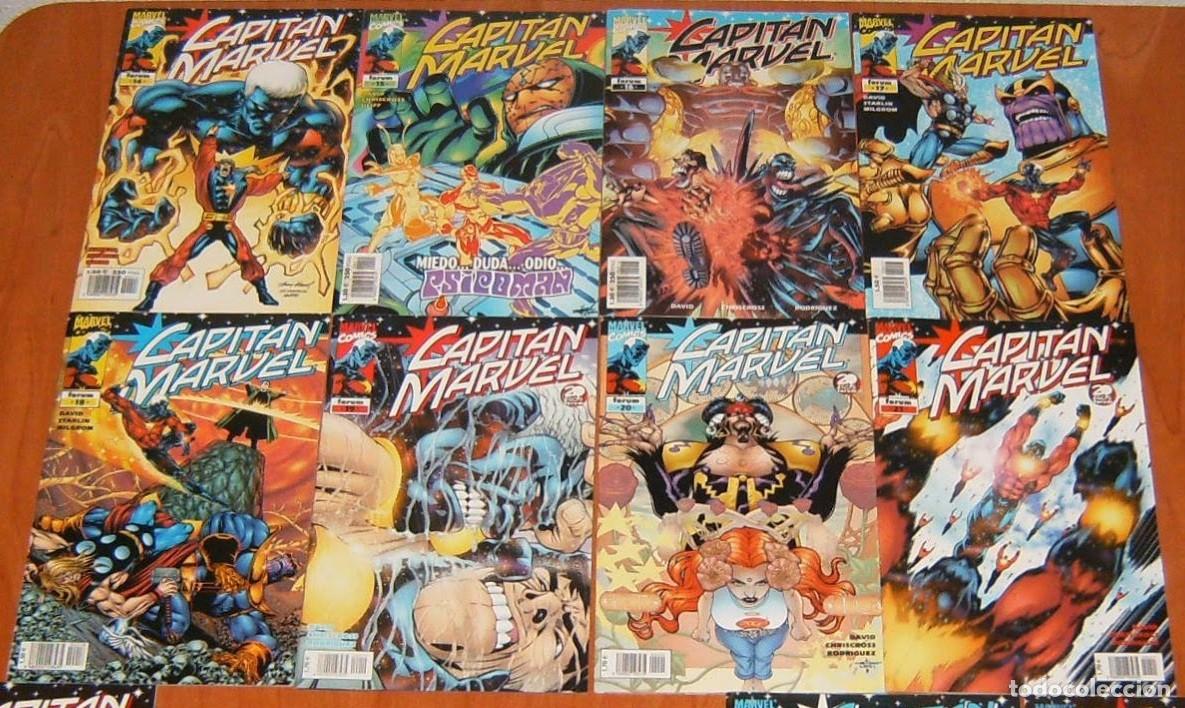 C&oacute;mics: CAPITAN MARVEL . 14 15 16 17 18 19 20 21 . LOTE DE 8 NUMEROS . FORUM . PETER DAVID