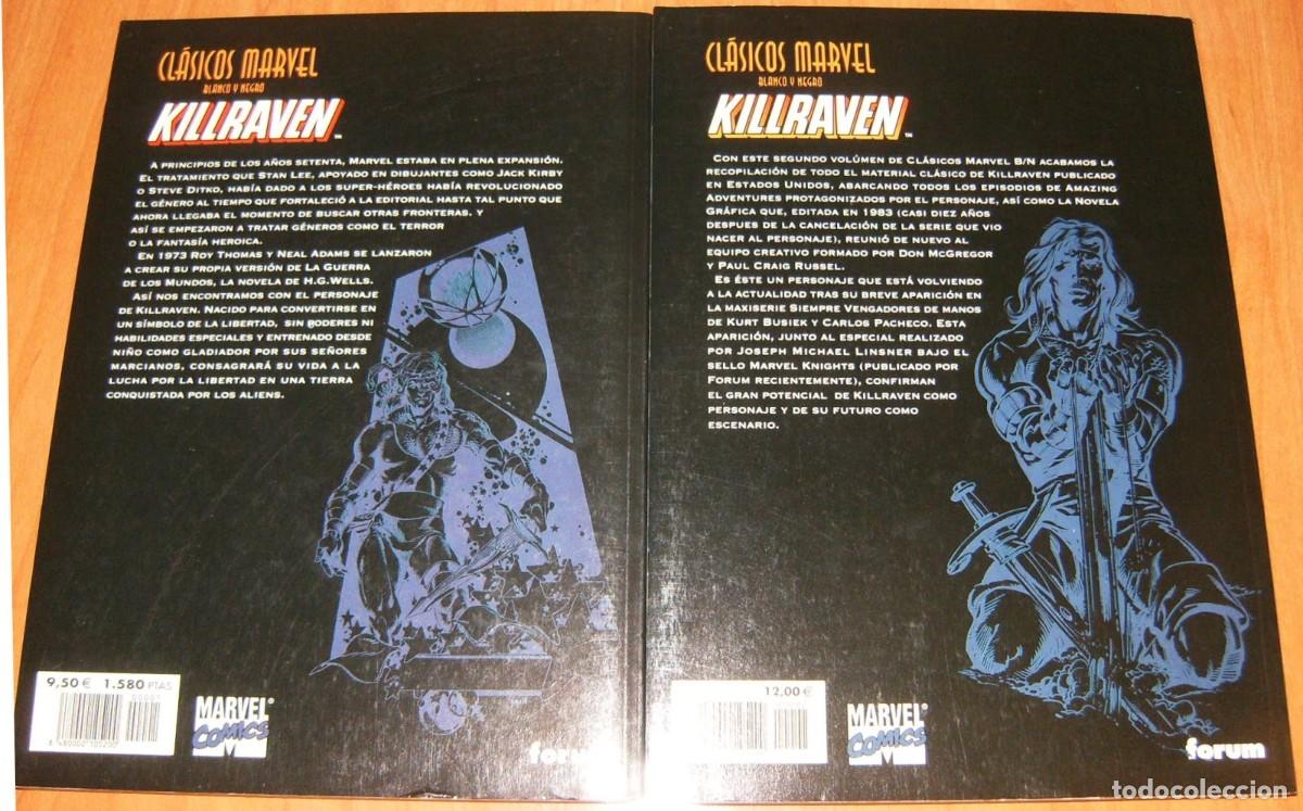 C&oacute;mics: KILLRAVEN . CLASICOS BLANCO Y NEGRO . 1 y 2 . OBRA COMPLETA . FORUM - Foto 6