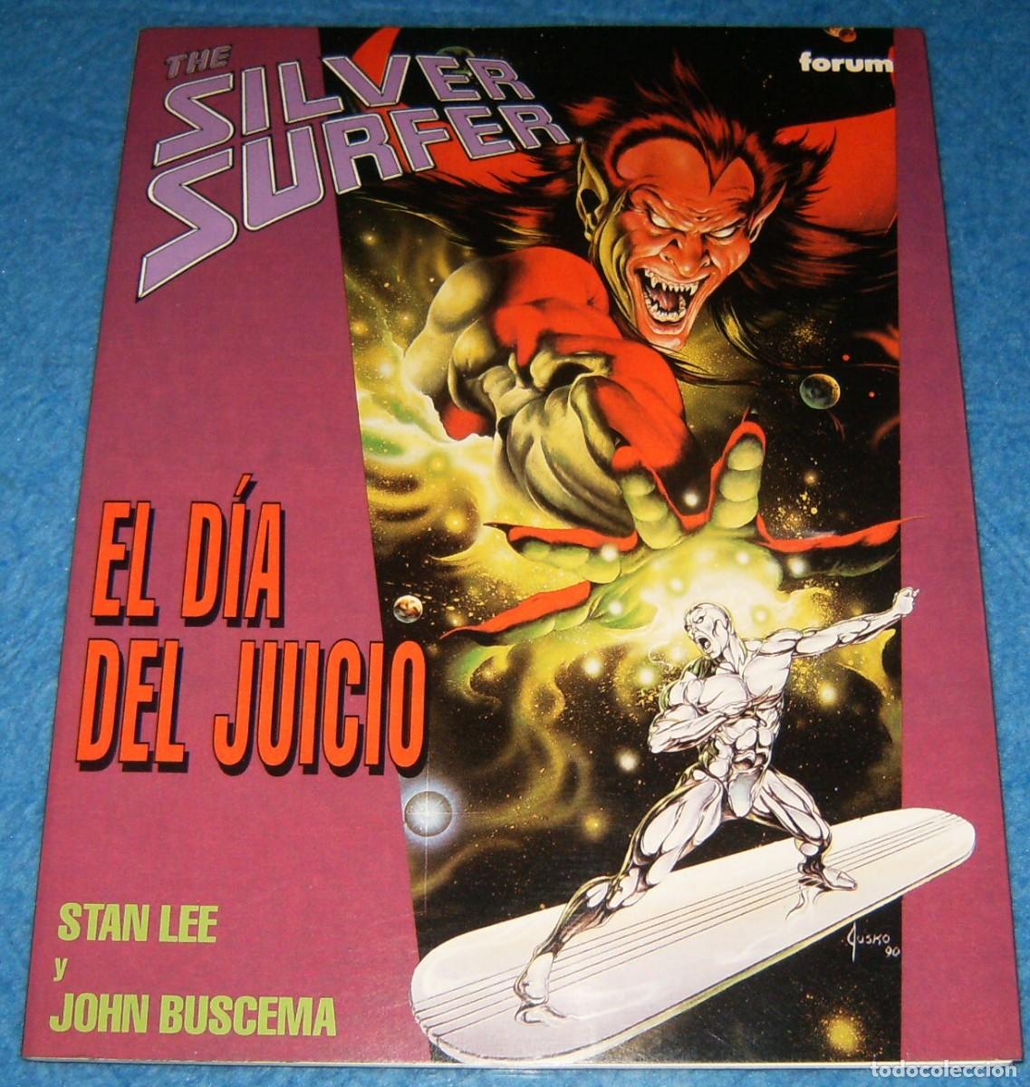 C&oacute;mics: THE SILVER SURFER. ESTELA PLATEADA. EL DIA DEL JUICIO. NOVELA GR&Aacute;FICA. FORUM. STAN LEE, JOHN BUSCEMA