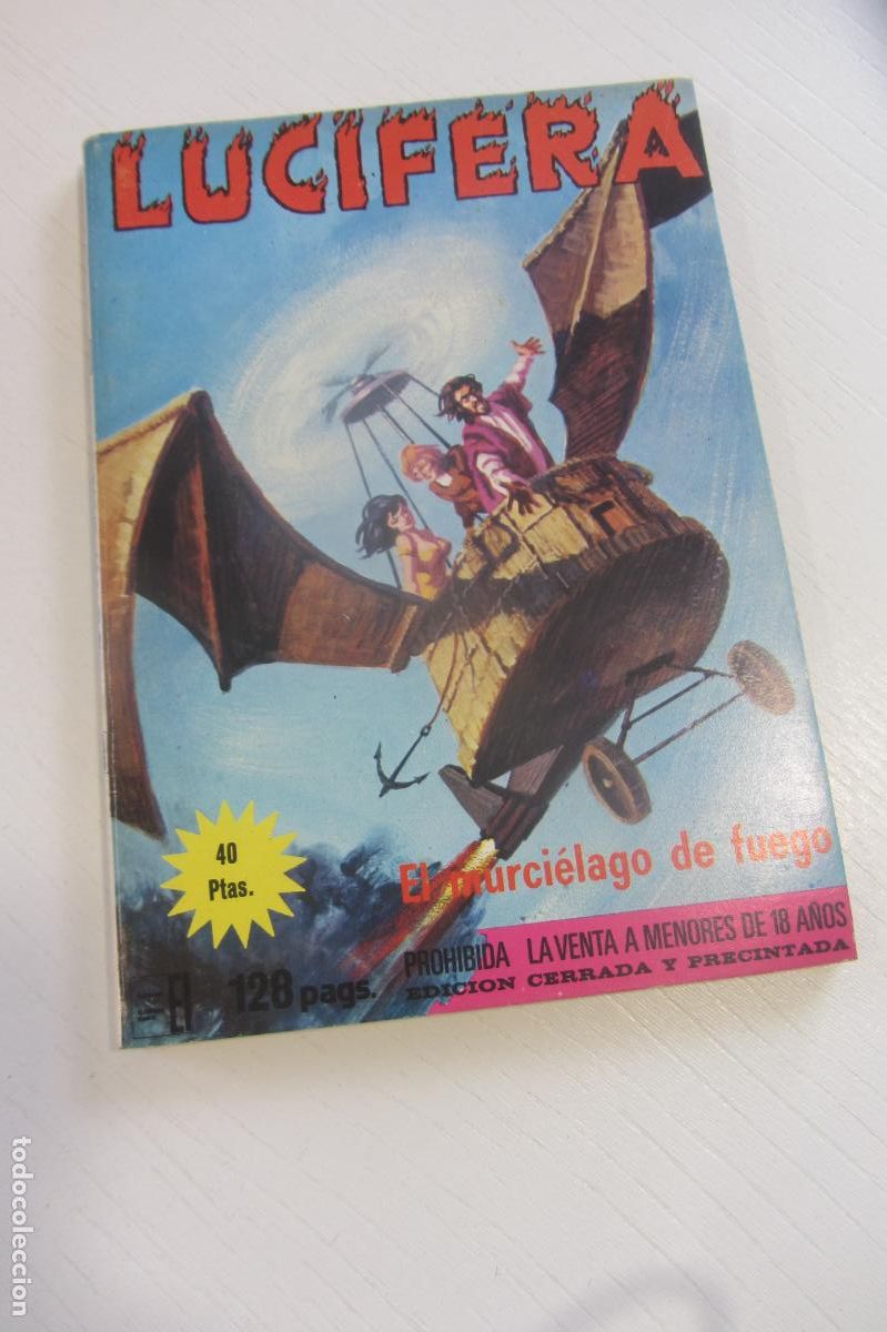 C&oacute;mics: LUCIFERA- N&ordm; 11-&acute;EL MURCI&Eacute;LAGO DE FUEGO`-1976-TERROR Y EROTISMO ELVIBERIA MERCOCOMIC asrx115