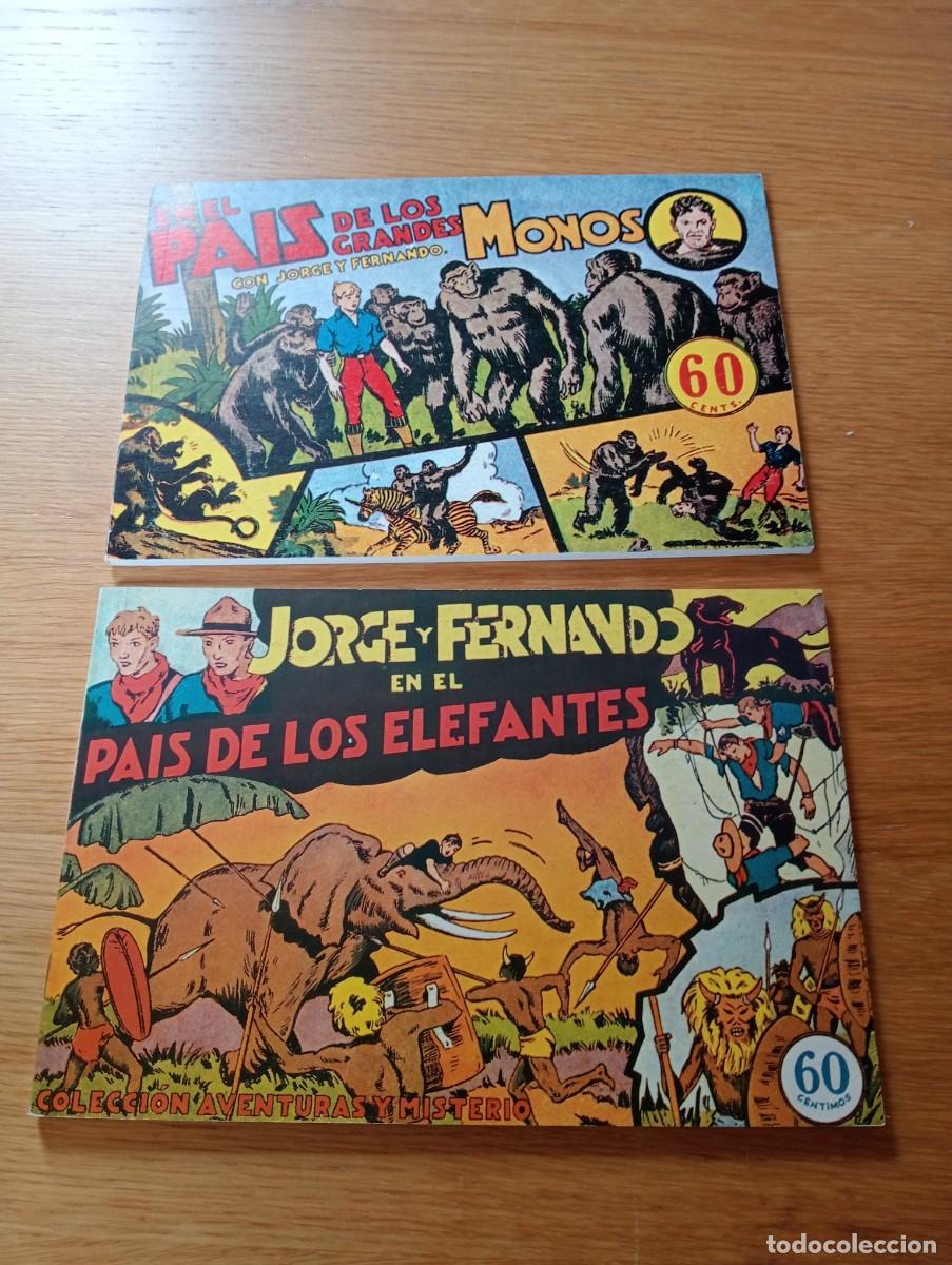 Comics: LOTE 2 TOMOS JORGE Y FERNANDO. REEDICI&Oacute;N. 5 EJEMPLARES CADA TOMO. R&Uacute;STICA. C&Oacute;MIC MAN. 1992.