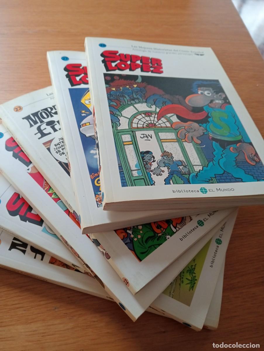 Fumetti: LOTE LAS MEJORES HISTORIETAS DEL C&Oacute;MIC ESPA&Ntilde;OL. 6 TOMOS (DE 40). R&Uacute;STICA. EL MUNDO. 2005.