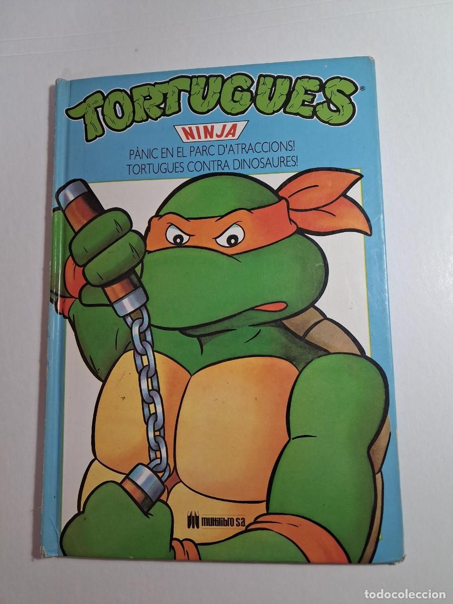 C&oacute;mics: tortugues ninja. p&aacute;nic parc atraccions. tortugues contra dinosaures. multilibro 1991 (bon estat)