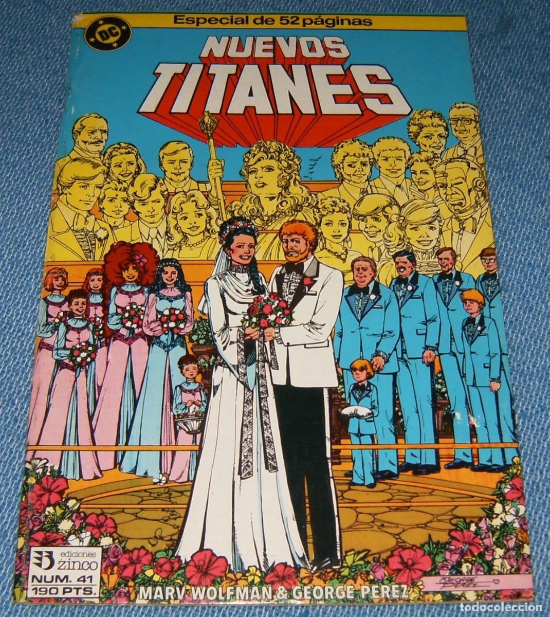 C&oacute;mics: LOS NUEVOS TITANES . N&ordm; 41 . EDICIONES ZINCO . PROCEDE DE RETAPADO - Foto 1