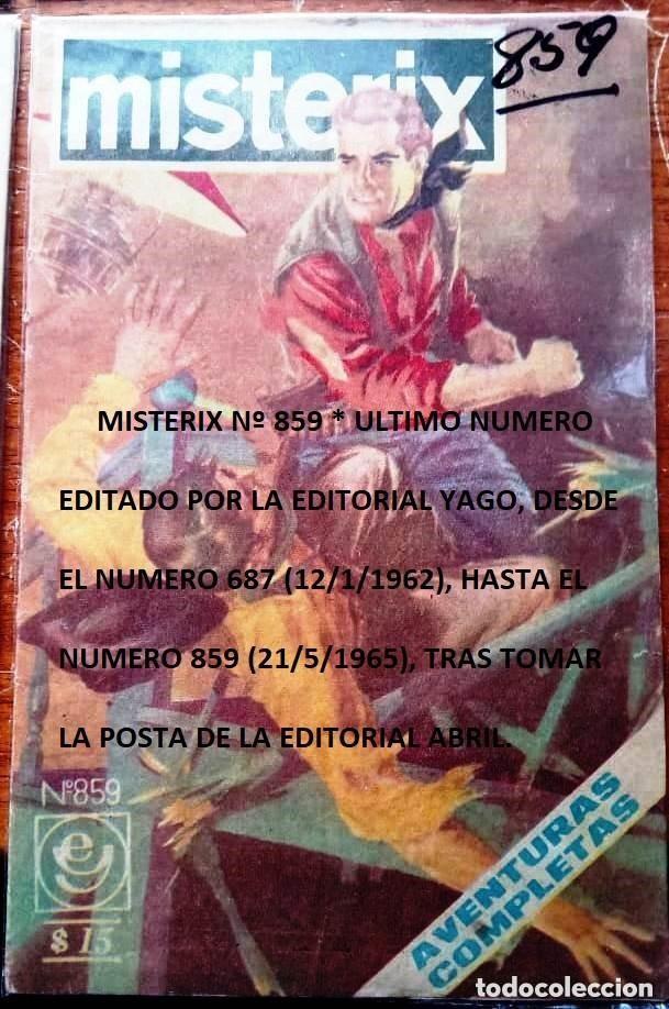 C&oacute;mics: 1953-1954 MISTERIX LOTE DE 50 NUMEROS 251 al 300 - EL SARGENTO KIRK PRATT OESTERHELD CAMPANI