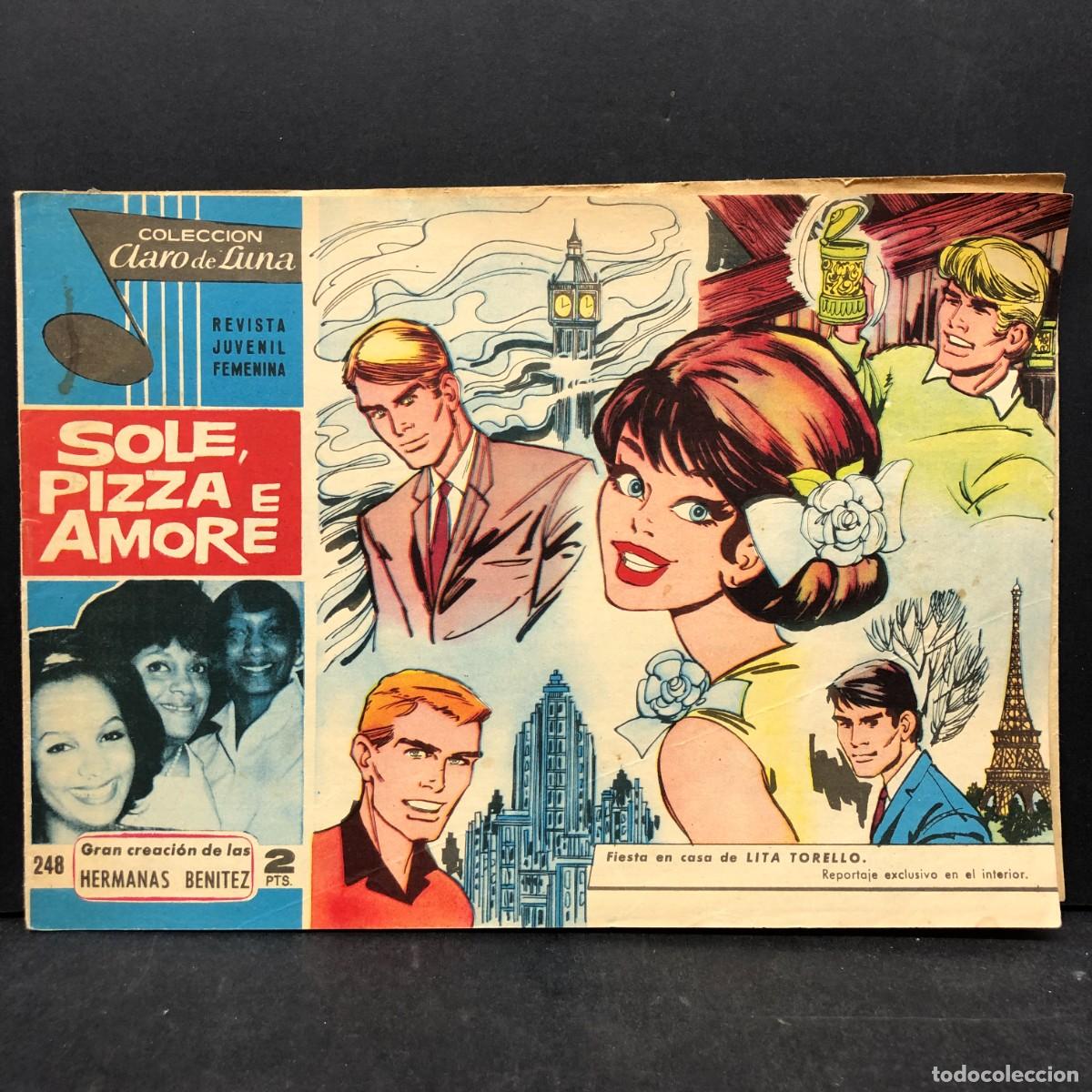 Fumetti: SOLE, PIZZA E AMORE - COLECCION CLARO DE LUNA - 248 HERMANAS BENITEZ / 552