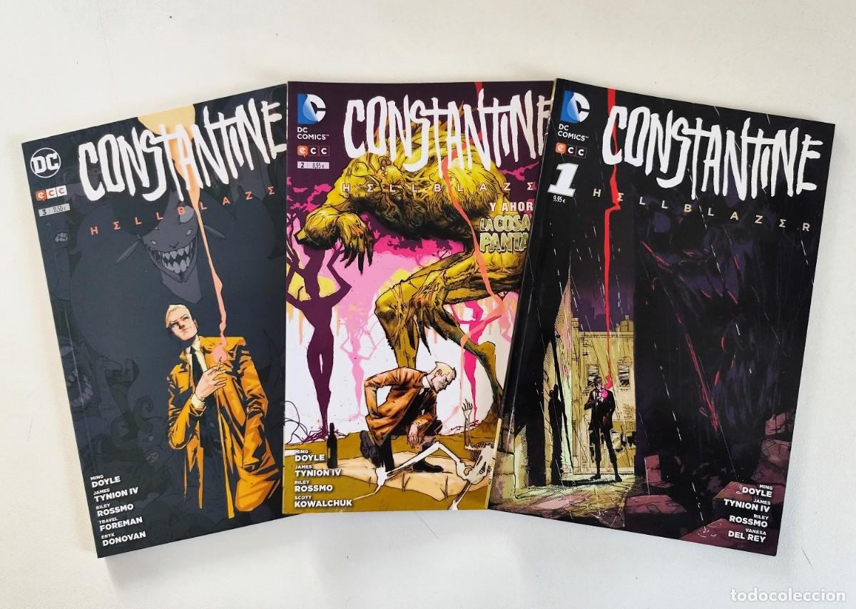 C&oacute;mics: CONSTANTINE, HELLBLAZER # 1 2 3 (James Tynion IV, Ming Doyle, Riley Rossmo) COMPLETA ~ DC/ECC (2016)