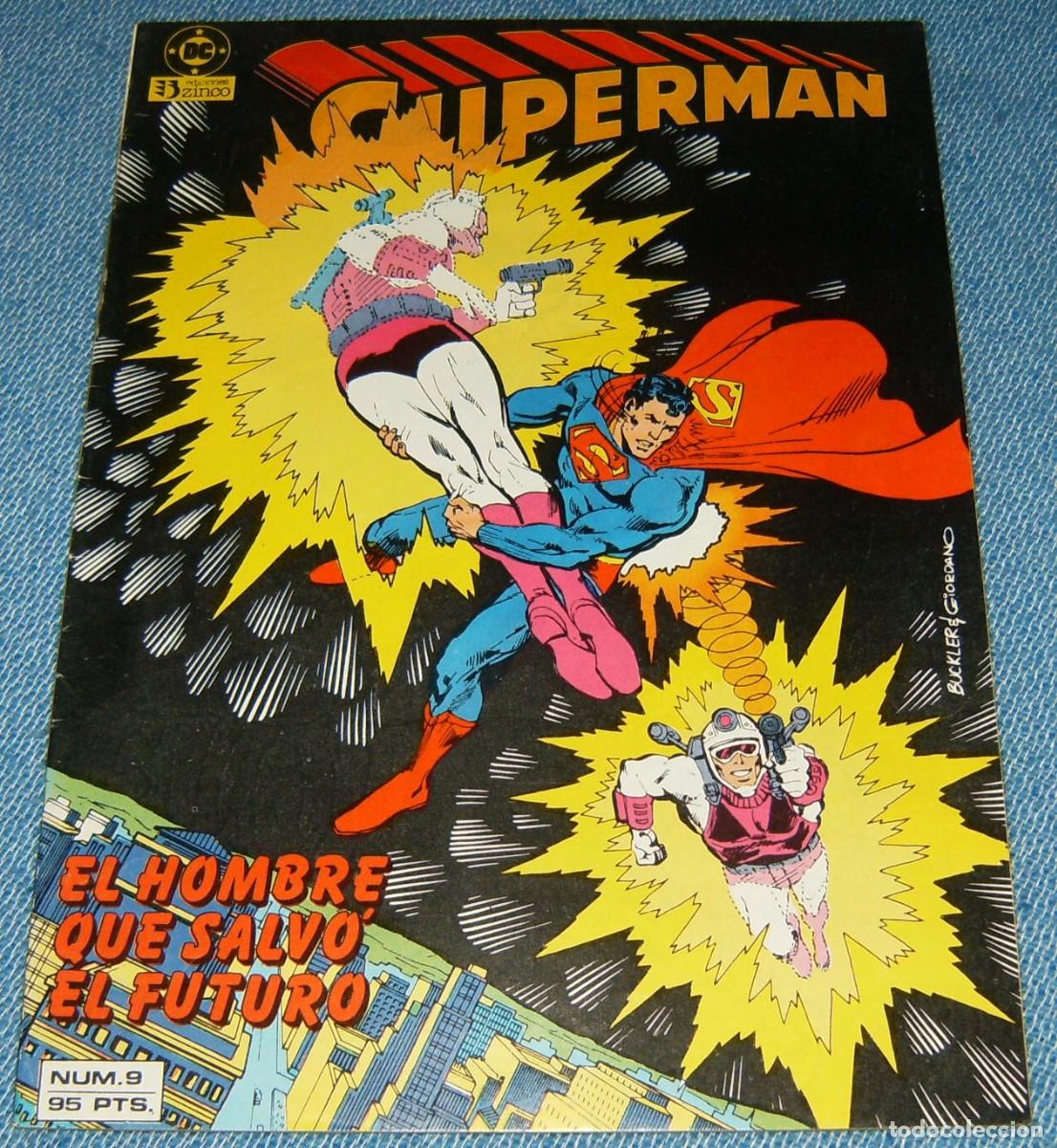 C&oacute;mics: SUPERMAN . N&ordm; 9 . EDICIONES ZINCO . VOLUMEN 1 . PROCEDE DE RETAPADO - Foto 1