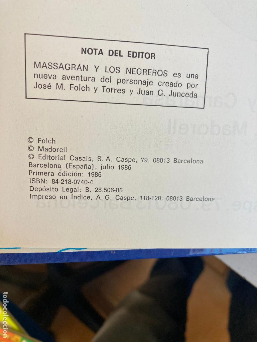 C&oacute;mics: MASSAGR&Aacute;N Y LOS NEGREROS - 1&ordf; EDICION EN CASTELLANO - Foto 2