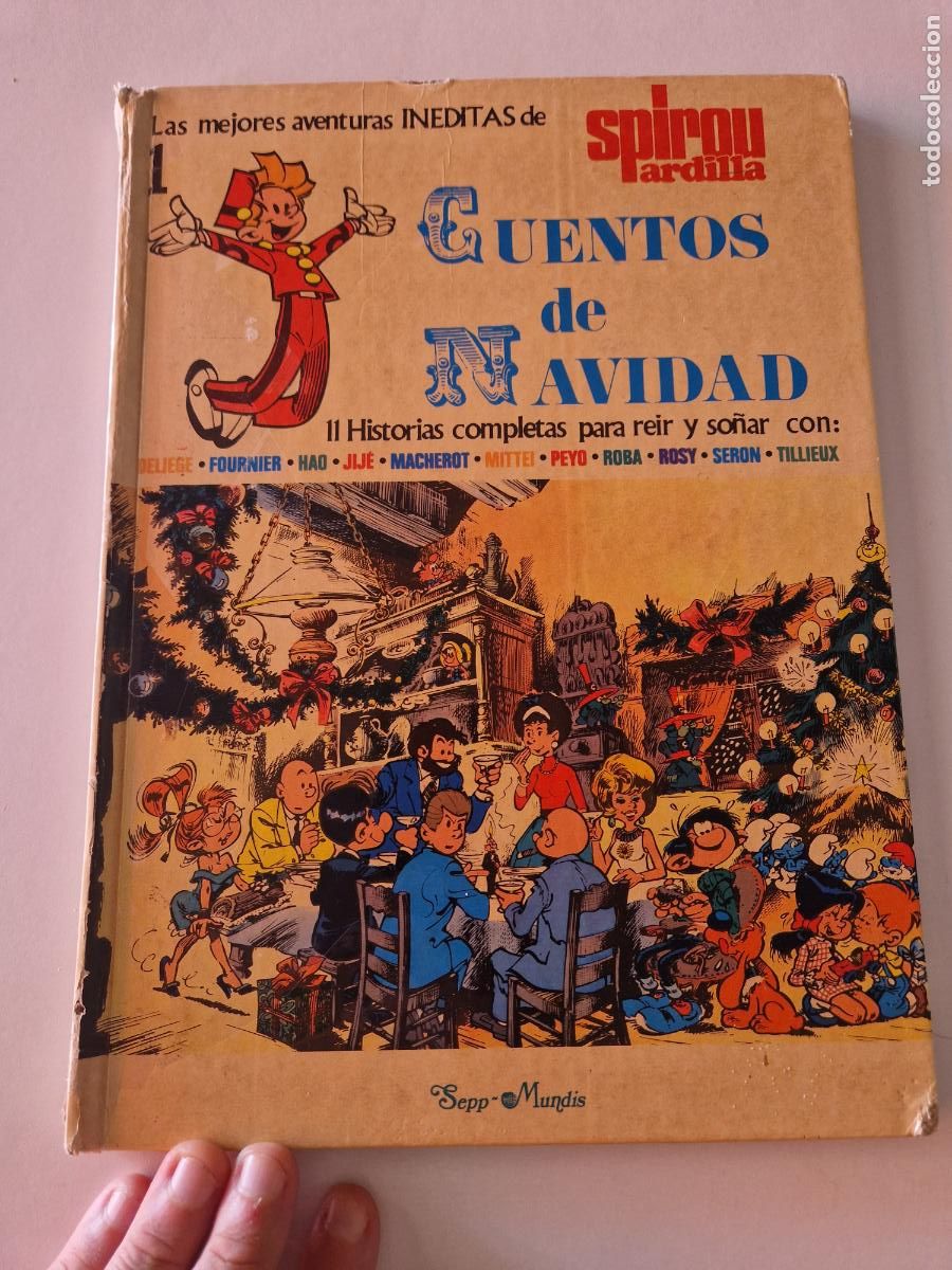 C&oacute;mics: antiguo tomo tapa dura comic tebeo Spirou ardilla cuentos de navidad n&ordm; 1 Sgel 1979