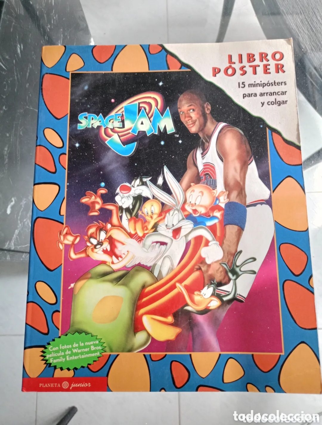 Comics: SPACE JAM Libro P&oacute;ster NUEVO SIN USAR (2a ed. 1997) con Michael Jordan NBA
