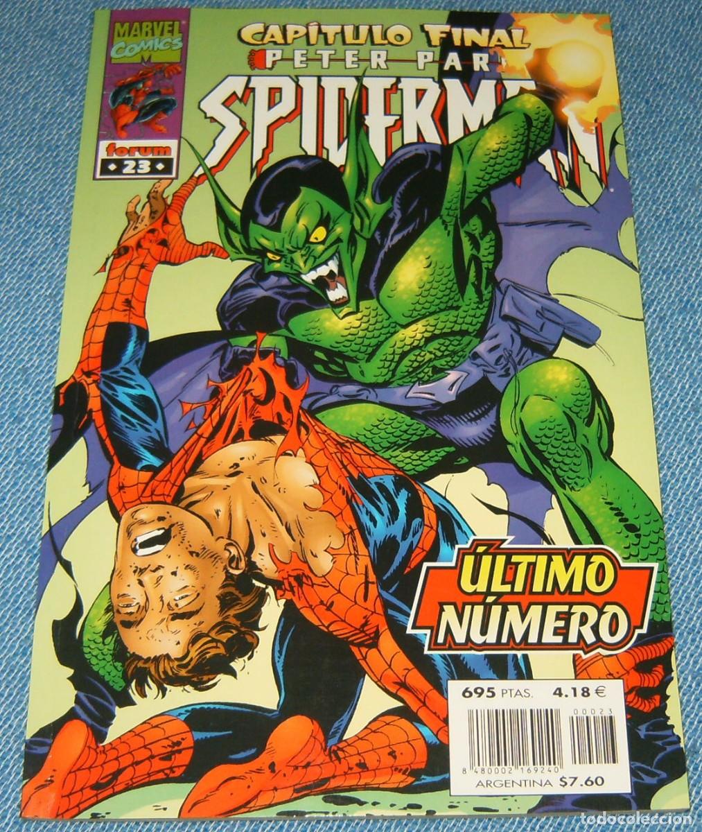 C&oacute;mics: PETER PARKER SPIDERMAN volumen 1 n&uacute;mero 23 . CAPITULO FINAL . DUENDE VERDE . FORUM . TOMO LOMO NEGRO