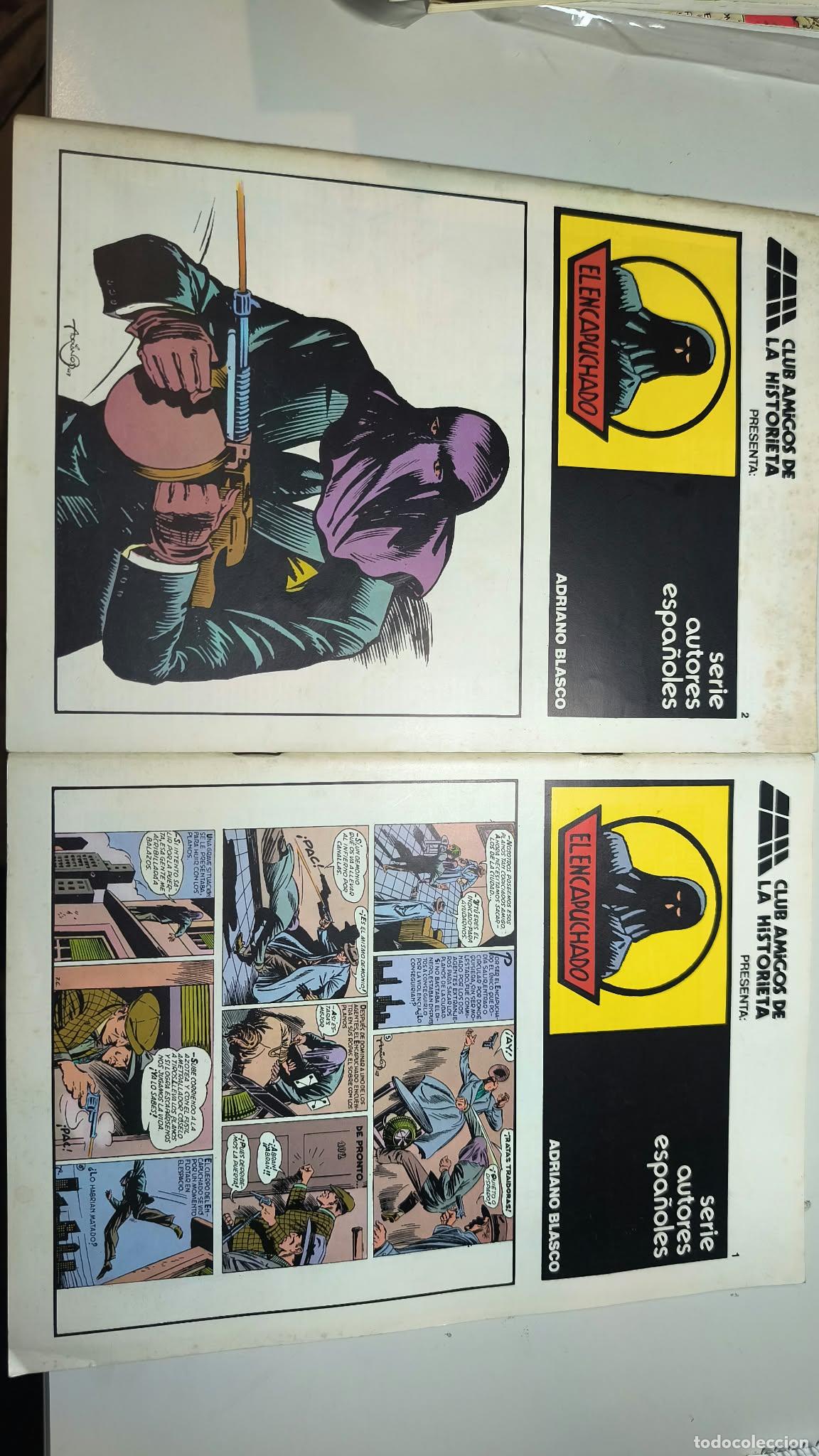 C&oacute;mics: El Encapuchado. Adriano Blasco. Completa. 2 Tomos. Club Amigos de la Historieta.