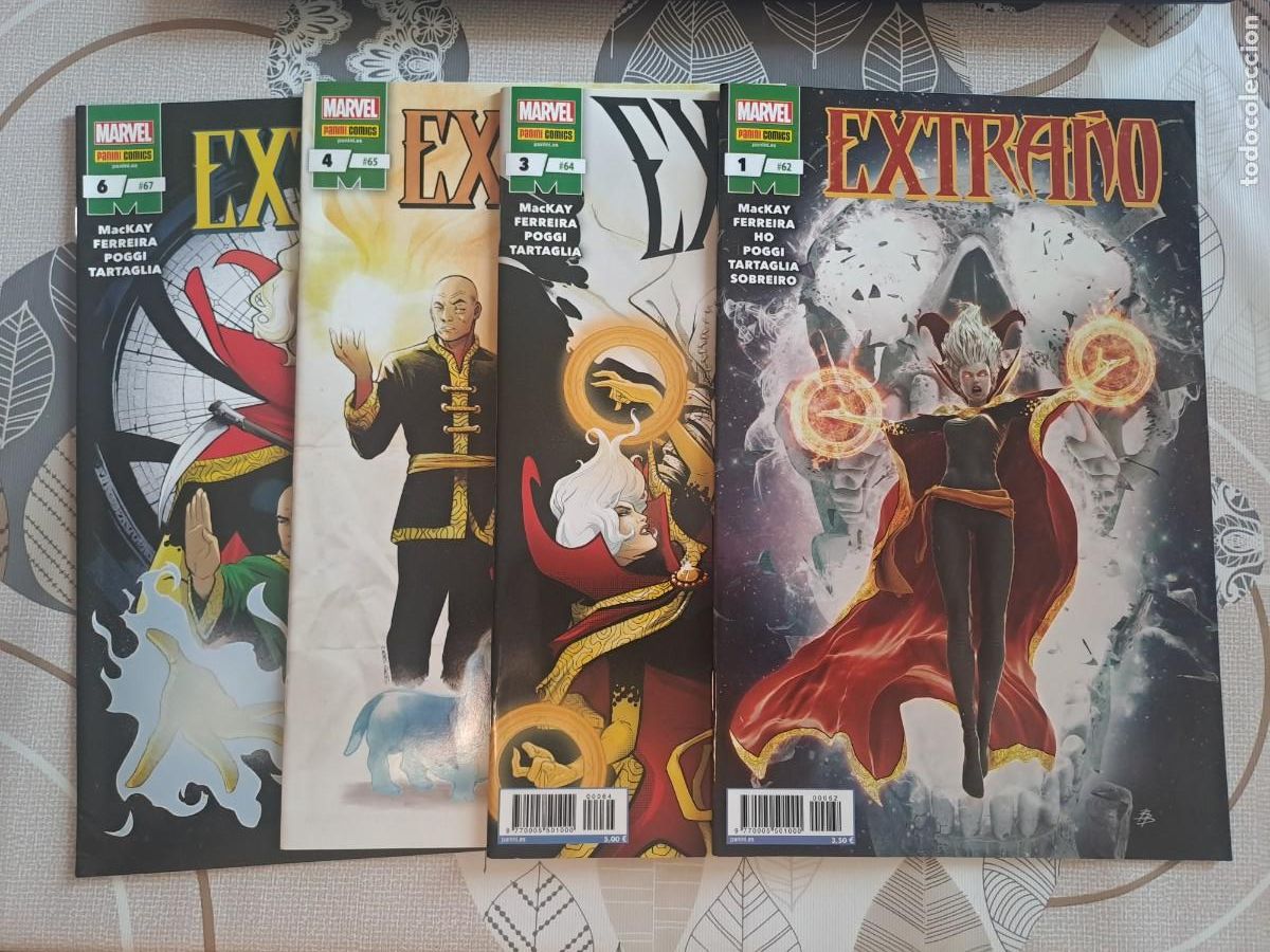 Comics: Extra&ntilde;o 1, 3, 4 y 6, Panini en perfecto estado Bolsa DA