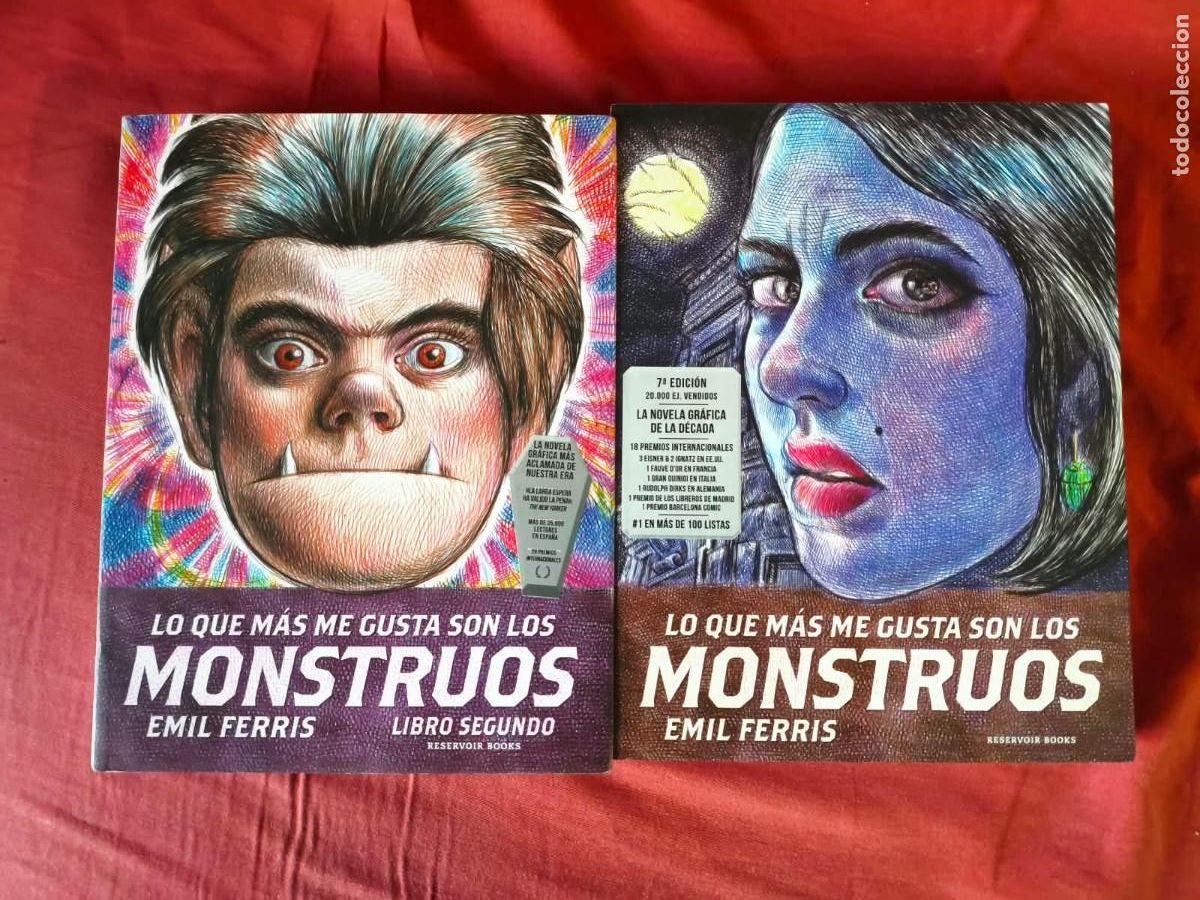 C&oacute;mics: Lo que m&aacute;s me gusta son los monstruos Emil Ferris Libro Uno y dos Reservoir Books Completa 1 y 2