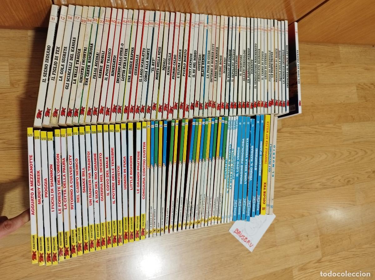 Comics : EN ITALIANO, EDITORIAL BONELLI, LOTE DE MAS DE 100 N&Uacute;MEROS DE TEX, VER FOTOS