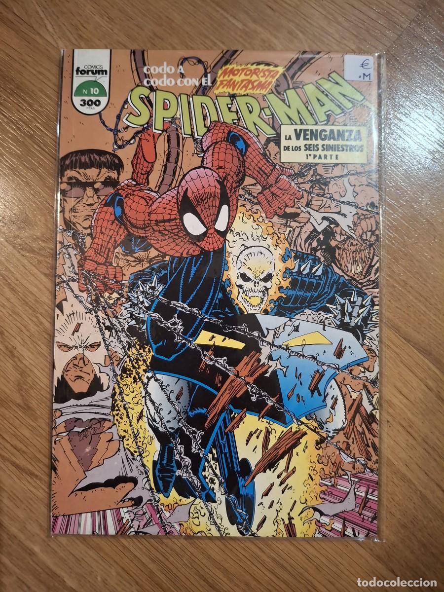 C&oacute;mics: COMIC SPIDERMAN CODO A CODO CON EL MOTORISTA FANTASMA NUMERO 10 - Foto 1