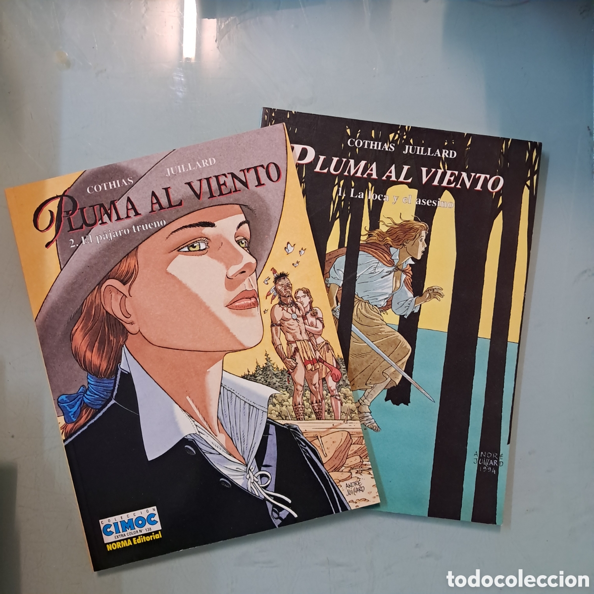 Comics : Cothias,Pluma al viento, Colecci&oacute;n Cimoc,Norma, 126 y 138