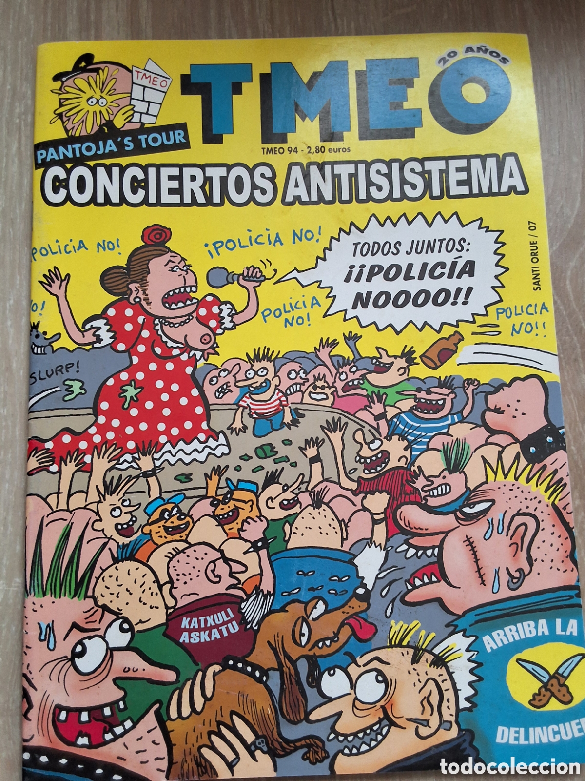 C&oacute;mics: Tmeo comic fanzine n&uacute;mero 94 a&ntilde;o 2007 conciertos antisistema