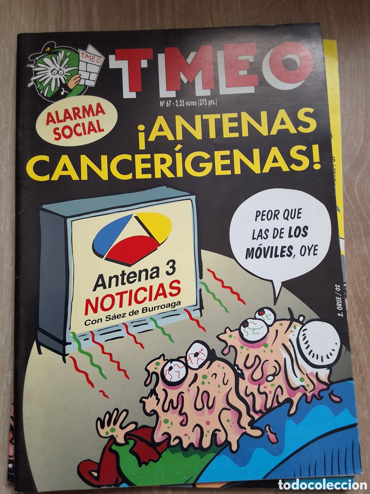 C&oacute;mics: Tmeo comic fanzine n&uacute;mero 67 a&ntilde;o 2002 antenas cancerigenas