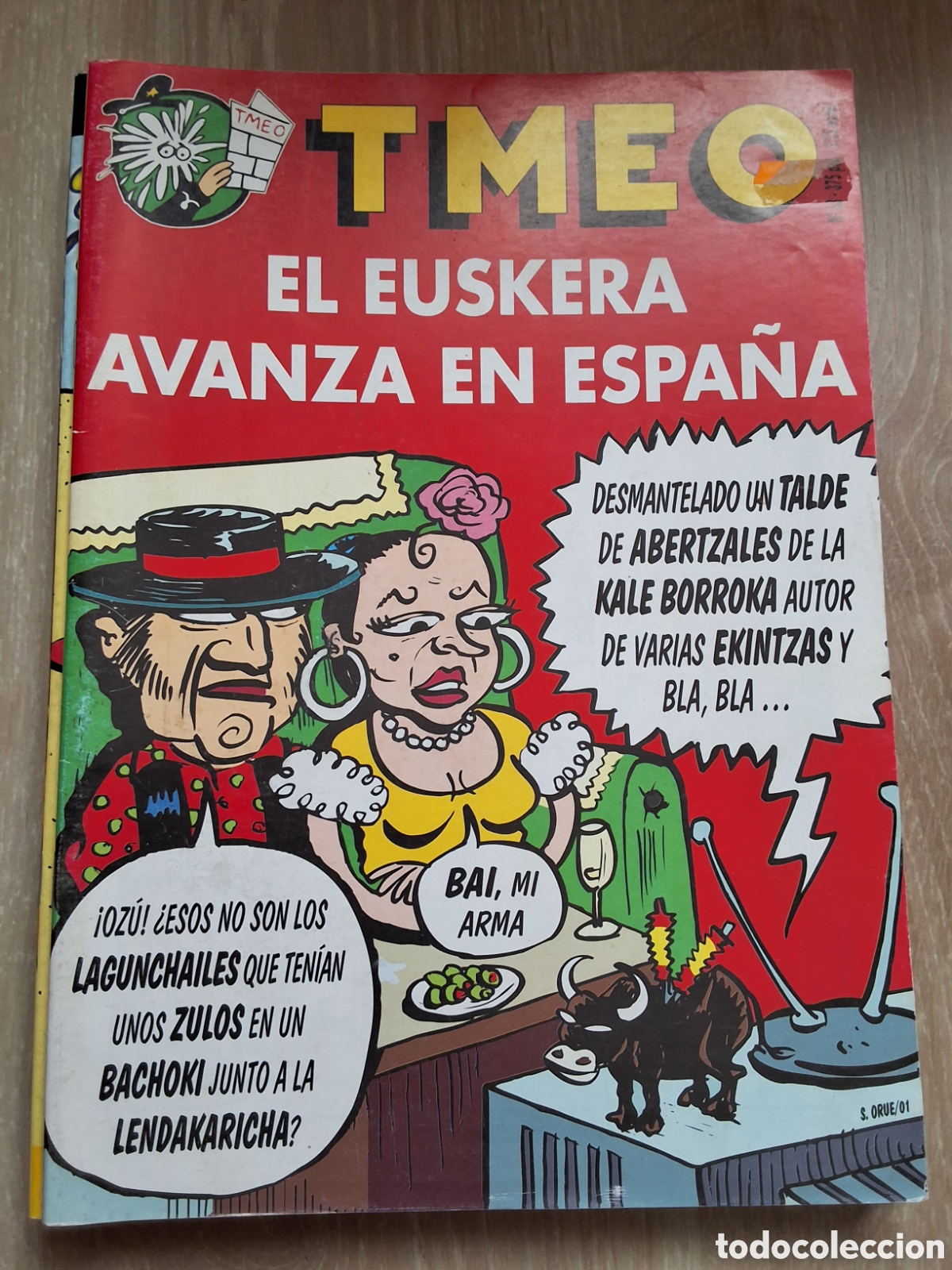 C&oacute;mics: Tmeo comic fanzine n&uacute;mero 63 a&ntilde;o 2001 euskera en Espa&ntilde;a
