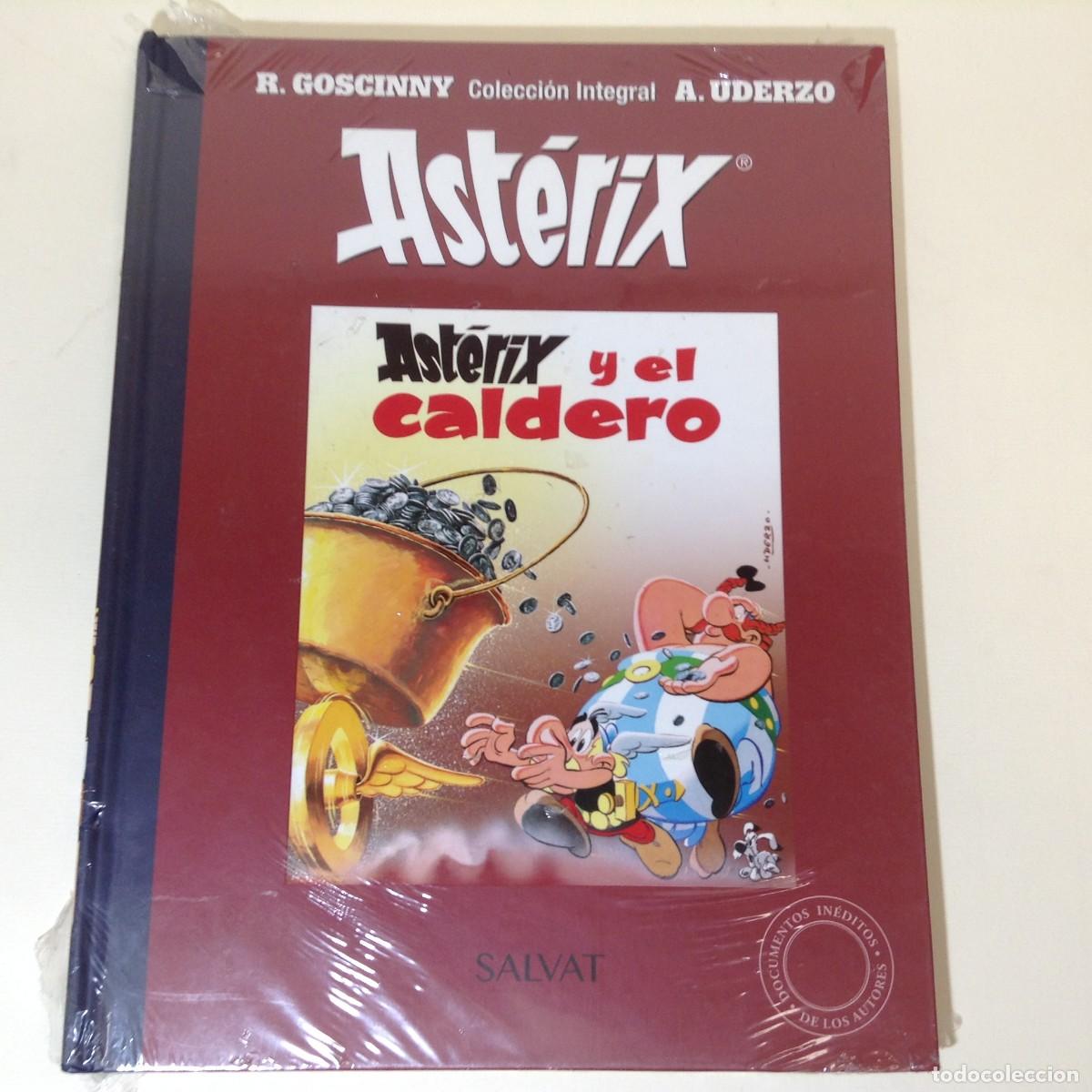 Comics: COLECCI&Oacute;N INTEGRAL AST&Eacute;RIX N&ordm; 27: ASTERIX Y EL CALDERO - TAPA DURA **SALVAT**