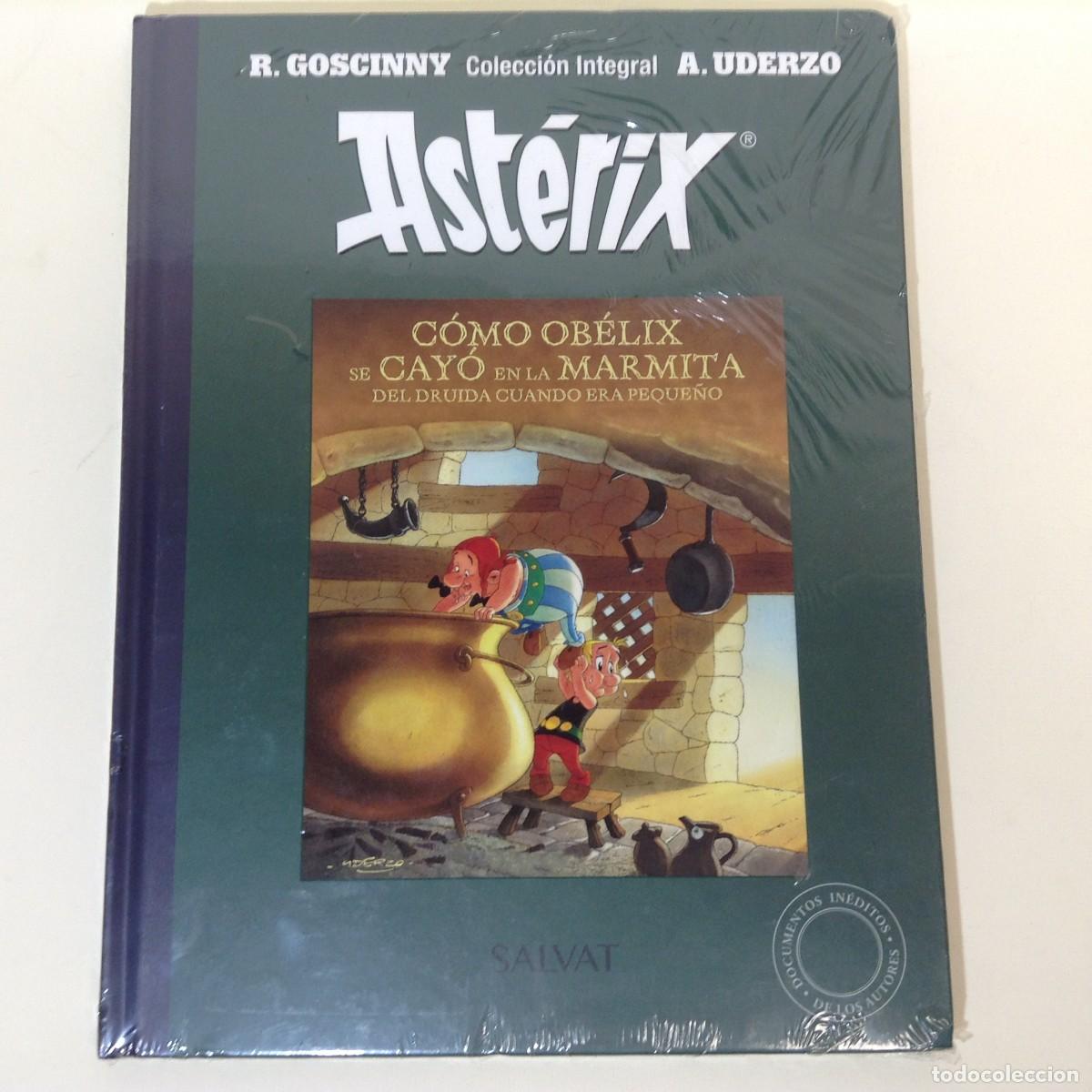Comics: COLECCI&Oacute;N INTEGRAL AST&Eacute;RIX N&ordm; 38: C&Oacute;MO OB&Eacute;LIX SE CAY&Oacute; EN LA MARMITA... TAPA DURA **SALVAT**