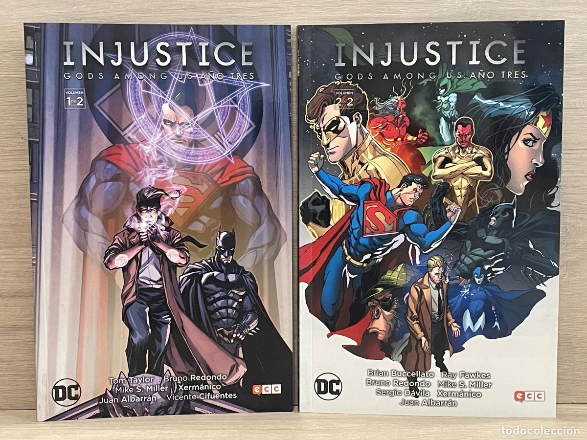 C&oacute;mics: Injustice: Gods Among Us. A&ntilde;o tres - Completo 2 tomos - Tom Taylor, Bruno Redondo - ECC