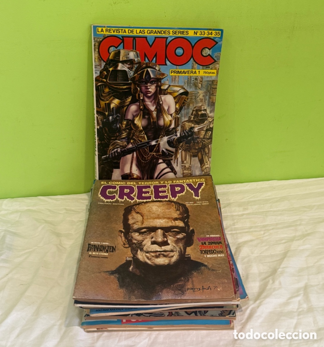 Comics: LOTE DE 14 REVISTAS C&Oacute;MICS ANTIGUOS EL V&Iacute;BORA, CREEPY, CIMOC, V&Eacute;RTIGO &ndash; A&Ntilde;OS 70-80