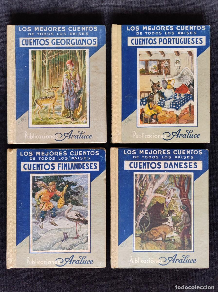 Comics: LOTE 4 T&Iacute;TULOS LOS MEJORES CUENTOS DE TODOS LOS PA&Iacute;SES N&ordm; 26, 28, 29 y 32. ED. ARALUCE, 1944-45