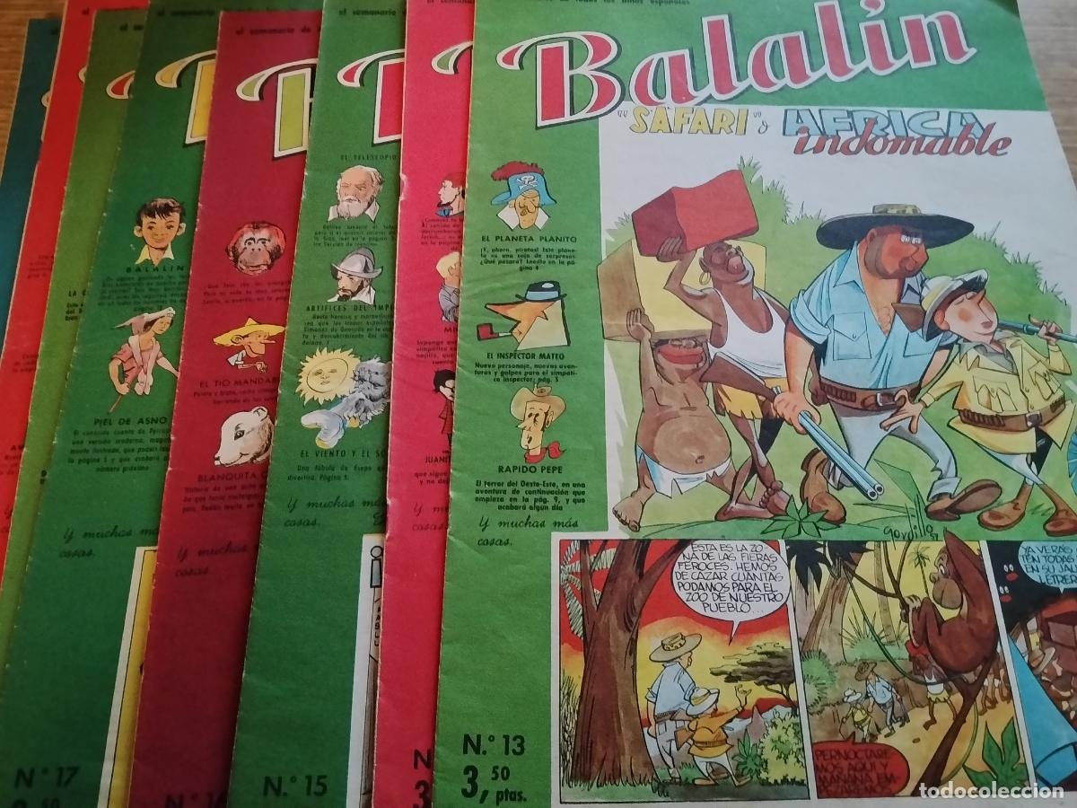 C&oacute;mics: BALALIN - 8 EJEMPLARES -A&Ntilde;O 1957 - Foto 4