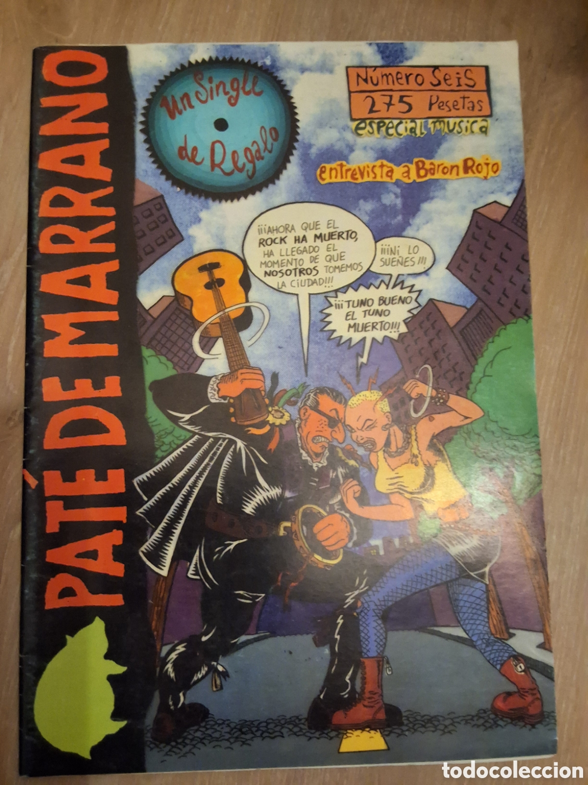 C&oacute;mics: Pate de marrano comic fanzine n&uacute;mero 6 especial m&uacute;sica edita pateticas