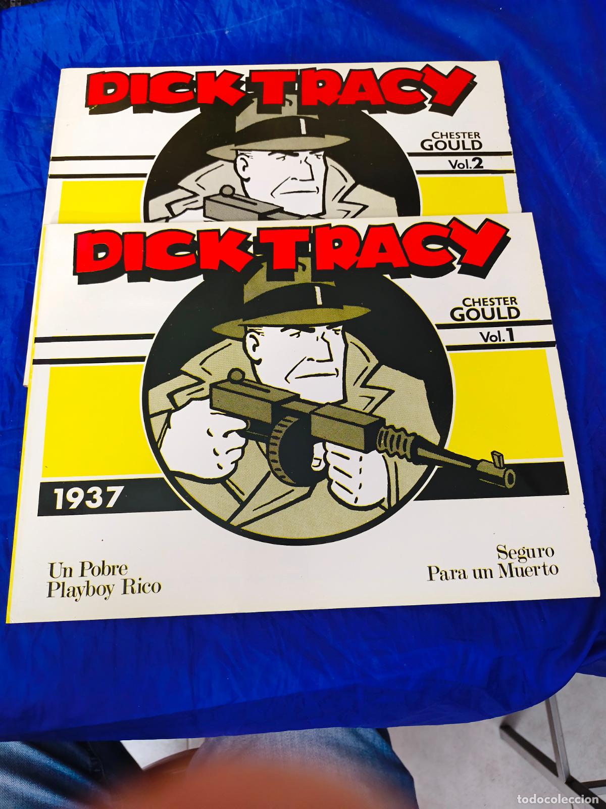 Comics: DICK TRACY, COLECCI&Oacute;N COMPLETA, 2 VOL&Uacute;MENES, EDITORIAL DISTRICOMICS muy buen estado CPB